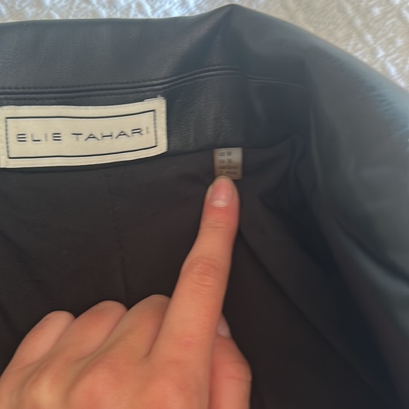 elie tahari leather jacket - Picture 5 of 5